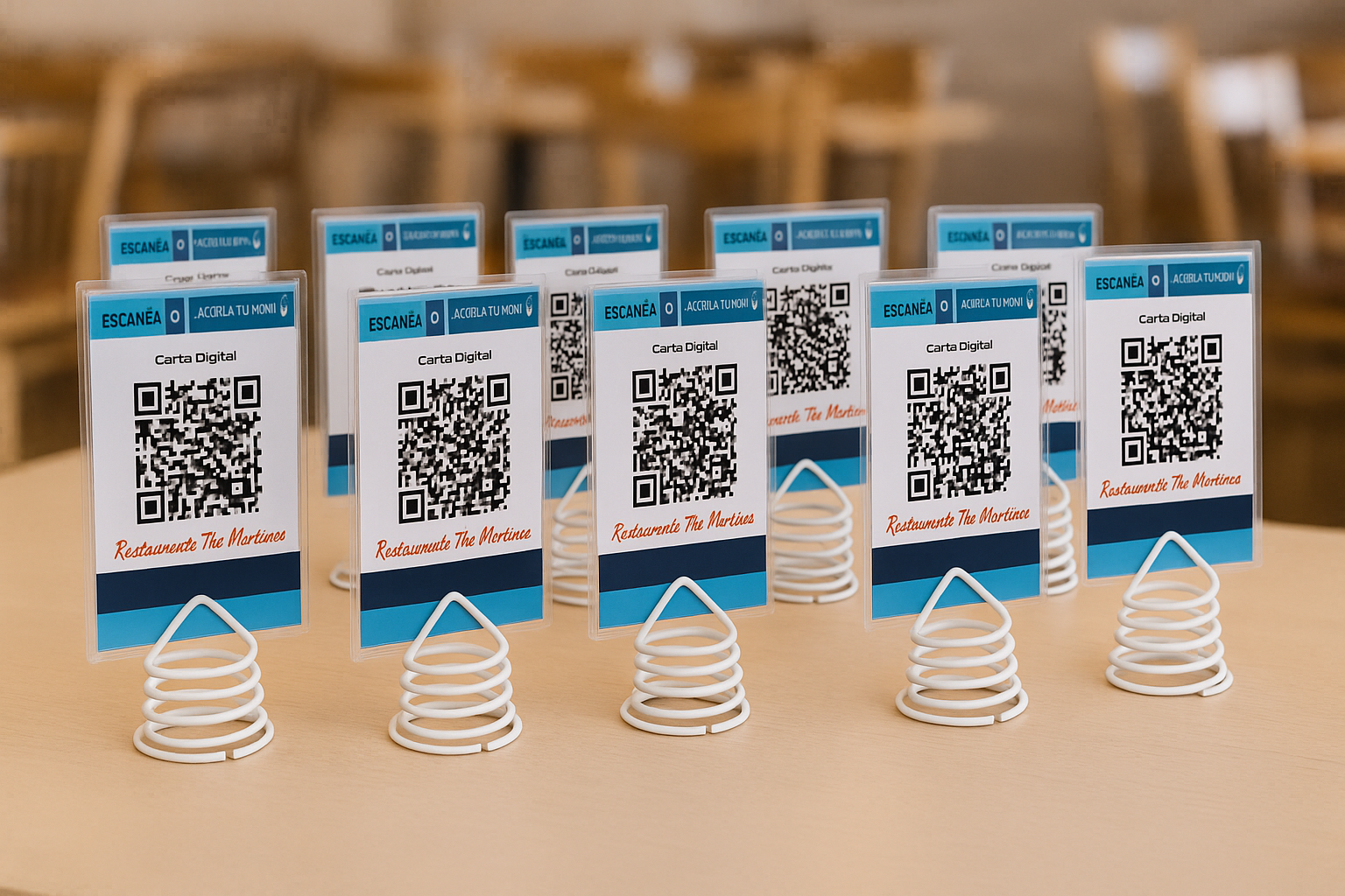 Tarjetas QR impresas